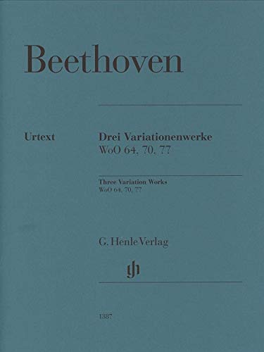 3 Variationenwerke WoO 70, 64, 77 für Klavier