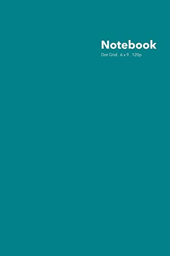 Dot Grid Notebook: Stylish Caribe Blue Notebook, 120 Dotted Pages 6 x 9 inches Standard Journal | Softcover Color Trends Collection