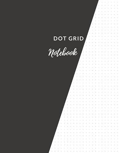 Dot Grid Notebook: Elegant Black Dotted Notebook/Journal|Large (8.5 x 11) |Dot Grid Composition Notebook