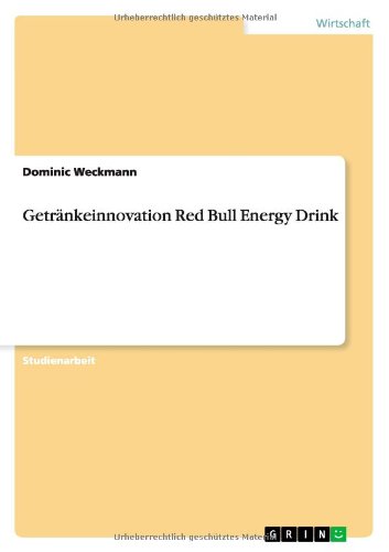 Getränkeinnovation Red Bull Energy Drink