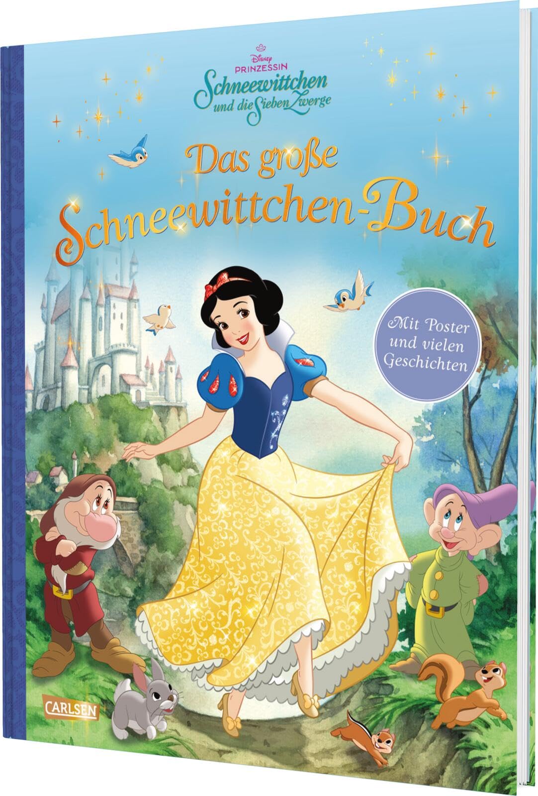 Das große Schneewittchen-Buch – mit beigelegtem Poster: Hochwertiges Buch mit Goldfolie auf dem Cover (Disney - Das große Buch mit den besten Geschichten)