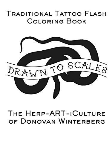 Drawn to Scales : Traditional Tattoo Flash Coloring Book