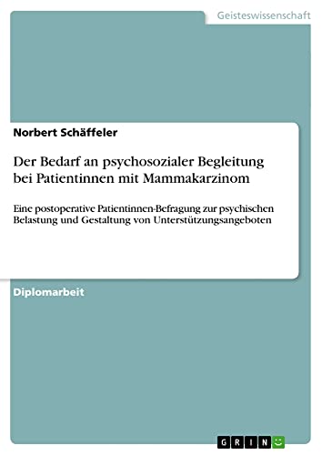 Der Bedarf an psychosozialer Begleitung bei Patientinnen mit Mammakarzinom: Eine postoperative Patientinnen-Befragung zur psychischen Belastung und Gestaltung von Unterstützungsangeboten