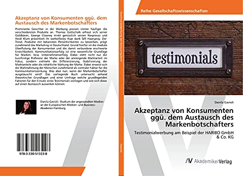 Akzeptanz von Konsumenten ggü. dem Austausch des Markenbotschafters: Testimonialwerbung am Beispiel der HARIBO GmbH & Co. KG