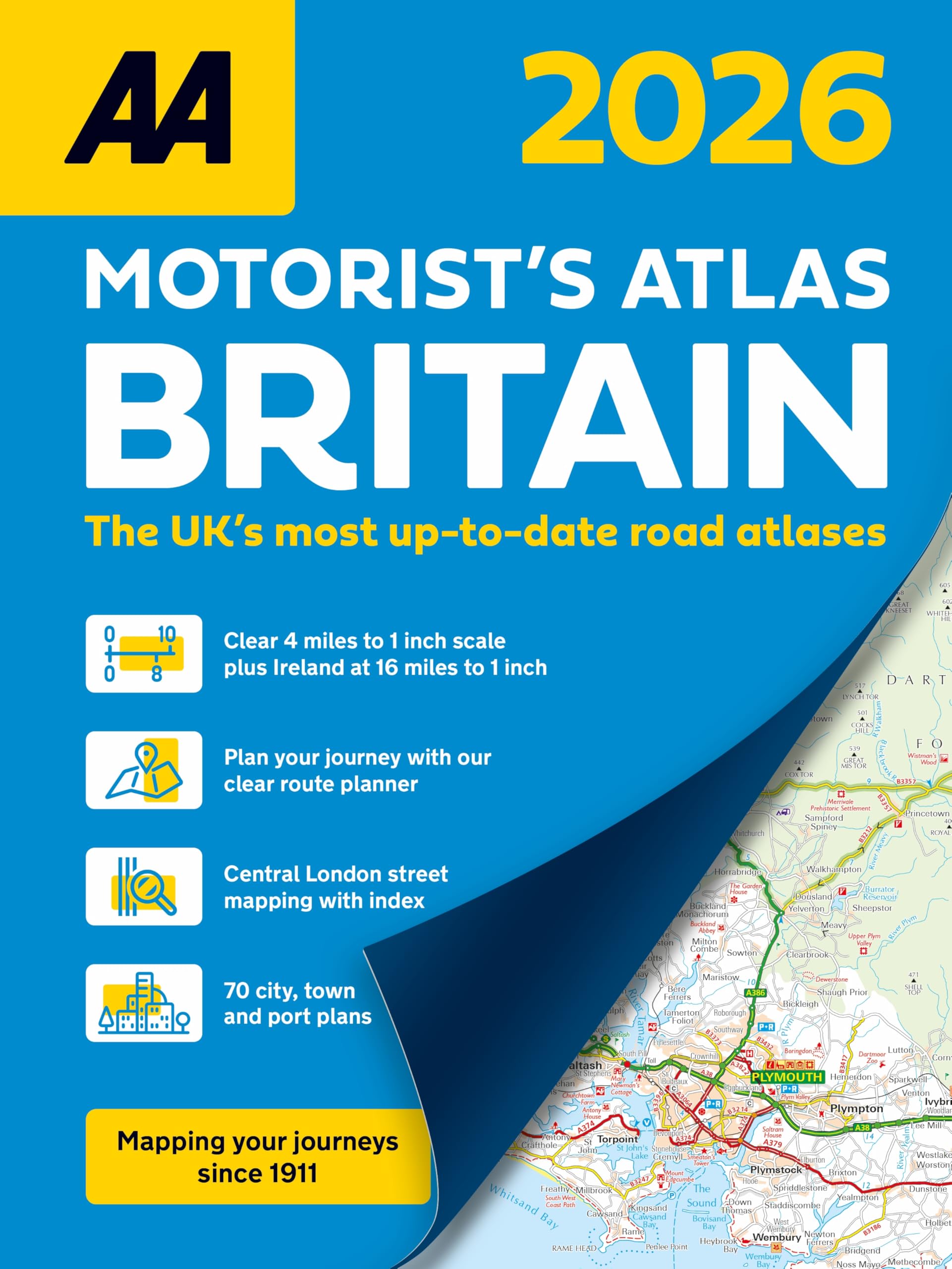 Motorist'satlas Britain 2026 (AA Motorist's Atlas 2026)