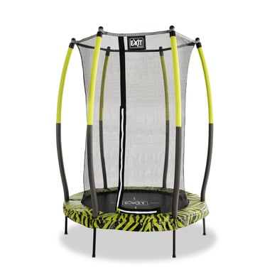 EXIT Tiggy junior Trampolin mit Sicherheitsnetz ø140 cm, schwarz/grün