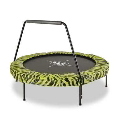 EXIT Tiggy junior Trampolin mit Griffstange ø140 cm, schwarz/grün