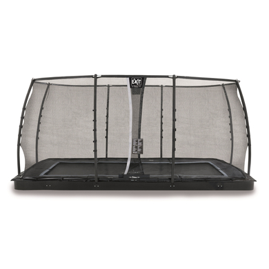 EXIT Dynamic ebenerdiges Trampolin 275 x 458 cm mit Sicherheitsnetz, schwarz