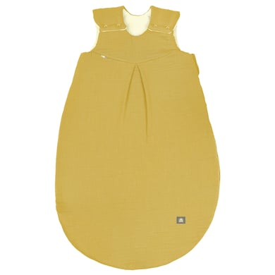 odenwälder Musselin Schlafsack wattiert mustard