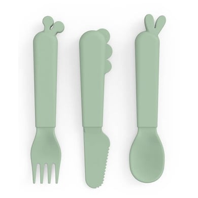 Done by Deer™ Kiddish Besteck-Set Deer friends Grün
