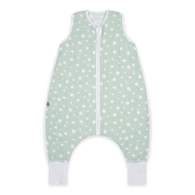 emma & noah Schlafsack mit Füßen Punkte mint