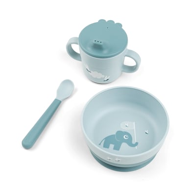Done by Deer™ Geschirr Set first meal Happy clouds, blau