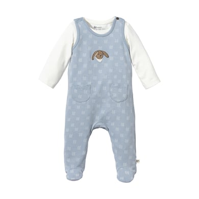 Sterntaler Strampler-Set Jersey Pünktchen graublau
