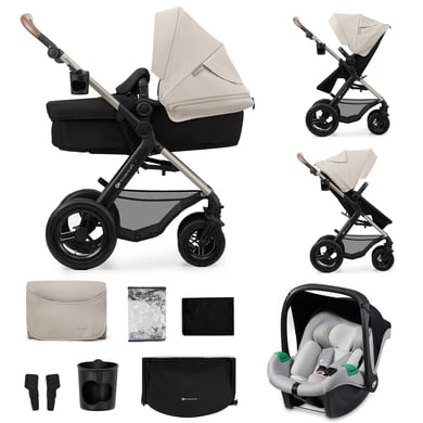 Kinderkraft Kombikinderwagen 3 in 1 MOOV 2 Air Moonlight Grey