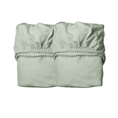 Leander Spannbettlaken für Babybett 2er-Pack sage green