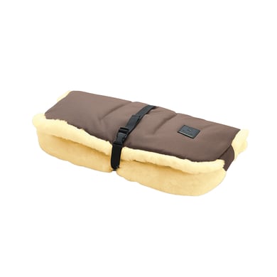 odenwälder Handwärmer Lammfell Muffolo long desert sand