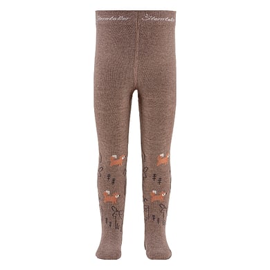 Sterntaler Strumpfhose Waldtiere braun melange