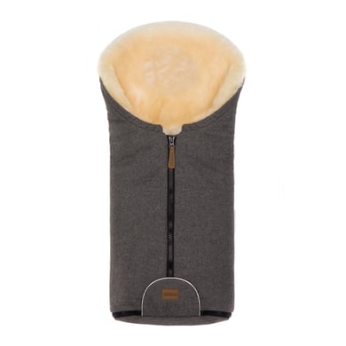 fillikid Winterfußsack Pamir Wool Lammfell grau
