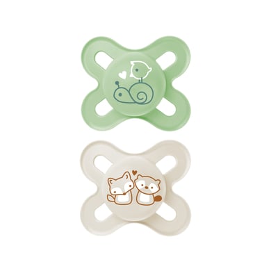 MAM Schnuller Original Latex 2 Stk. 0-2 Monate Schnecke/Fuchs