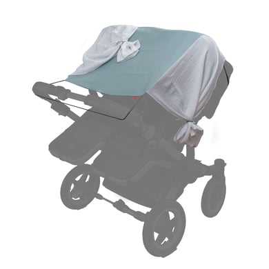 LEVILY Zwillingskinderwagen-Sonnenschutzsegel Twins PURE Mint