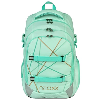 neoxx Active Pro Schulrucksack aus recycelten PET-Flaschen, mint