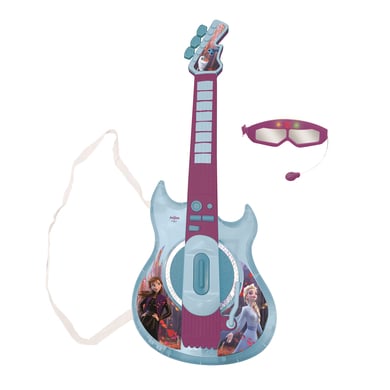 LEXIBOOK Disney Die Eiskönigin Elektronische Gitarre mit Brille und Mikrofon