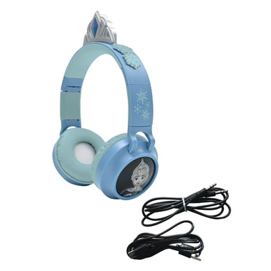 LEXIBOOK Disney Die Eiskönigin 3D 2-in-1 Bluetooth®- und Kabelanschluss, faltbare Kopfhörer mit sicherer Lautstärke