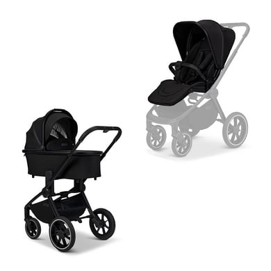MOON Kombikinderwagen 2in1 Resea+ onyx Kollektion 2025