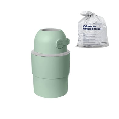 chicco Windeleimer Teleskop Odour Off inkl. 1 Packung Müllbeutel, grün