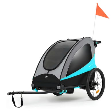 Kinderkraft Fahrradanhänger 3in1 NAVA Hawaiian Blue