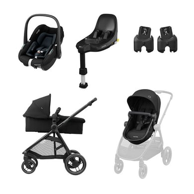MAXI COSI Kombikinderwagen Zelia 3 und Babyschale Pebble S inklusive Basisstaion Family Fix S und Adapter