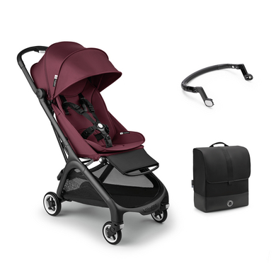 bugaboo Buggy Butterfly complete Dark Cherry inklusive Bauchbügel und Transporttasche