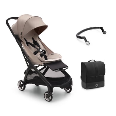 bugaboo Buggy Butterfly complete Desert Taupe inklusive Bauchbügel und Transporttasche