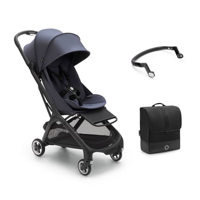 bugaboo Buggy Butterfly complete Stormy Blue inklusive Bauchbügel und Transporttasche