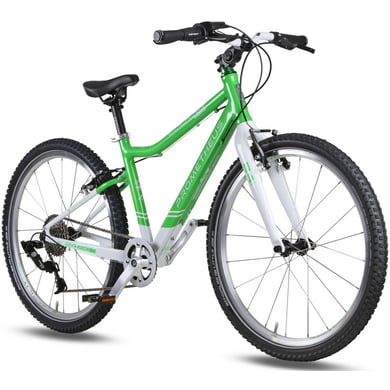 PROMETHEUS BICYCLES® PRO Kinderfahrrad 24' EMERALD, grün-weiss