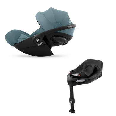cybex GOLD Babyschale Cloud G i-Size Plus Stormy Blue inkl. Basisstation Base G Black