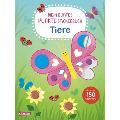 Carlsen Mein buntes Punkte-Stickerbuch: Tiere