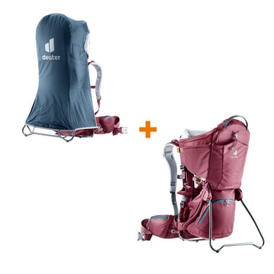 Deuter Kindertrage Kid Comfort Maron inkl. Regenverdeck