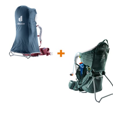 Deuter Kindertrage Kid Comfort Forest inkl. Regenverdeck