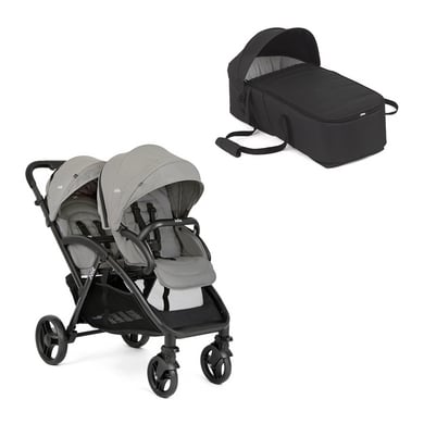 Joie Geschwisterwagen Evalite Duo Pebble inkl. Softtragewanne