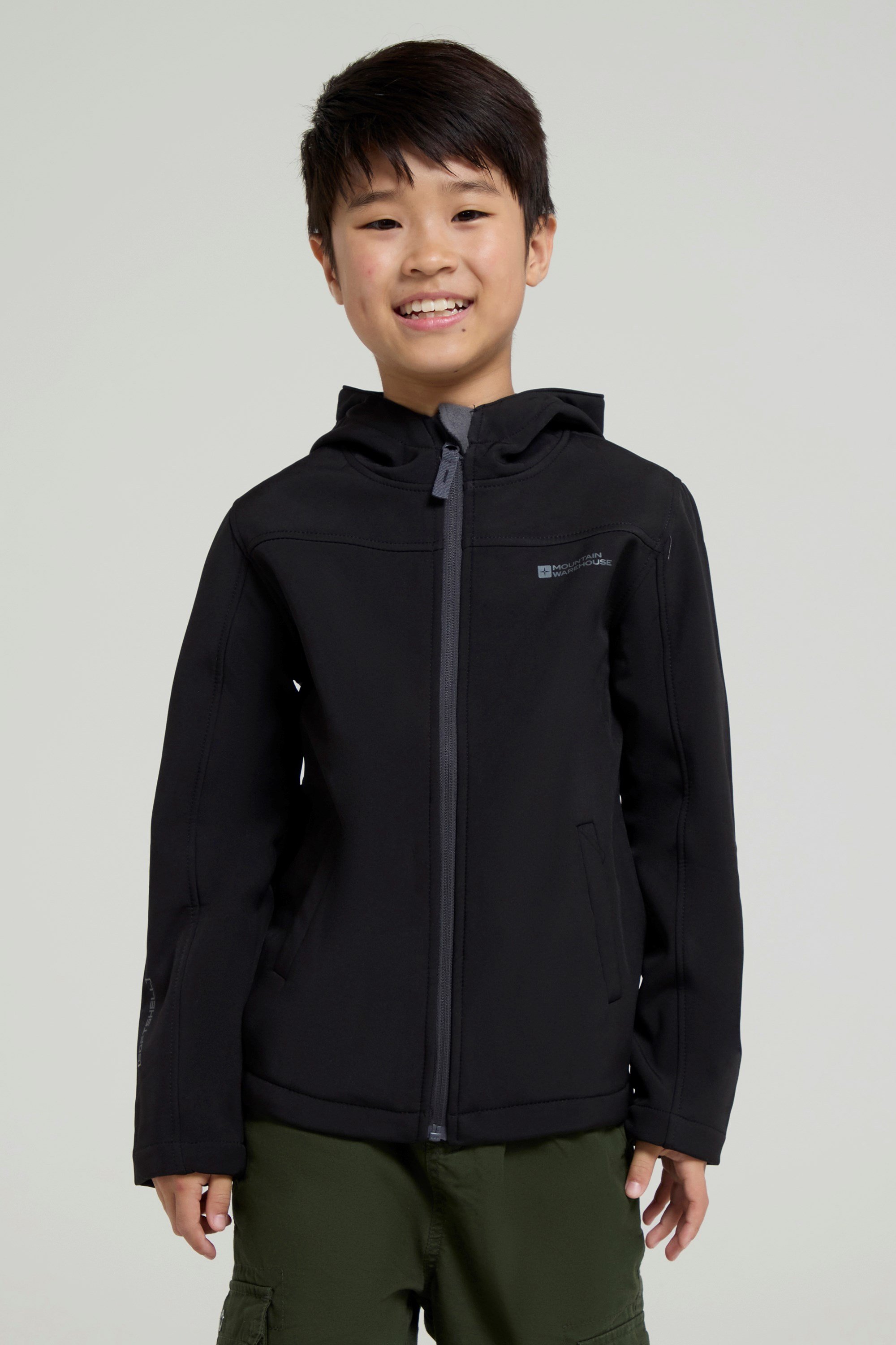 Exodus Kinder Softshell-Jacke - Schwarz