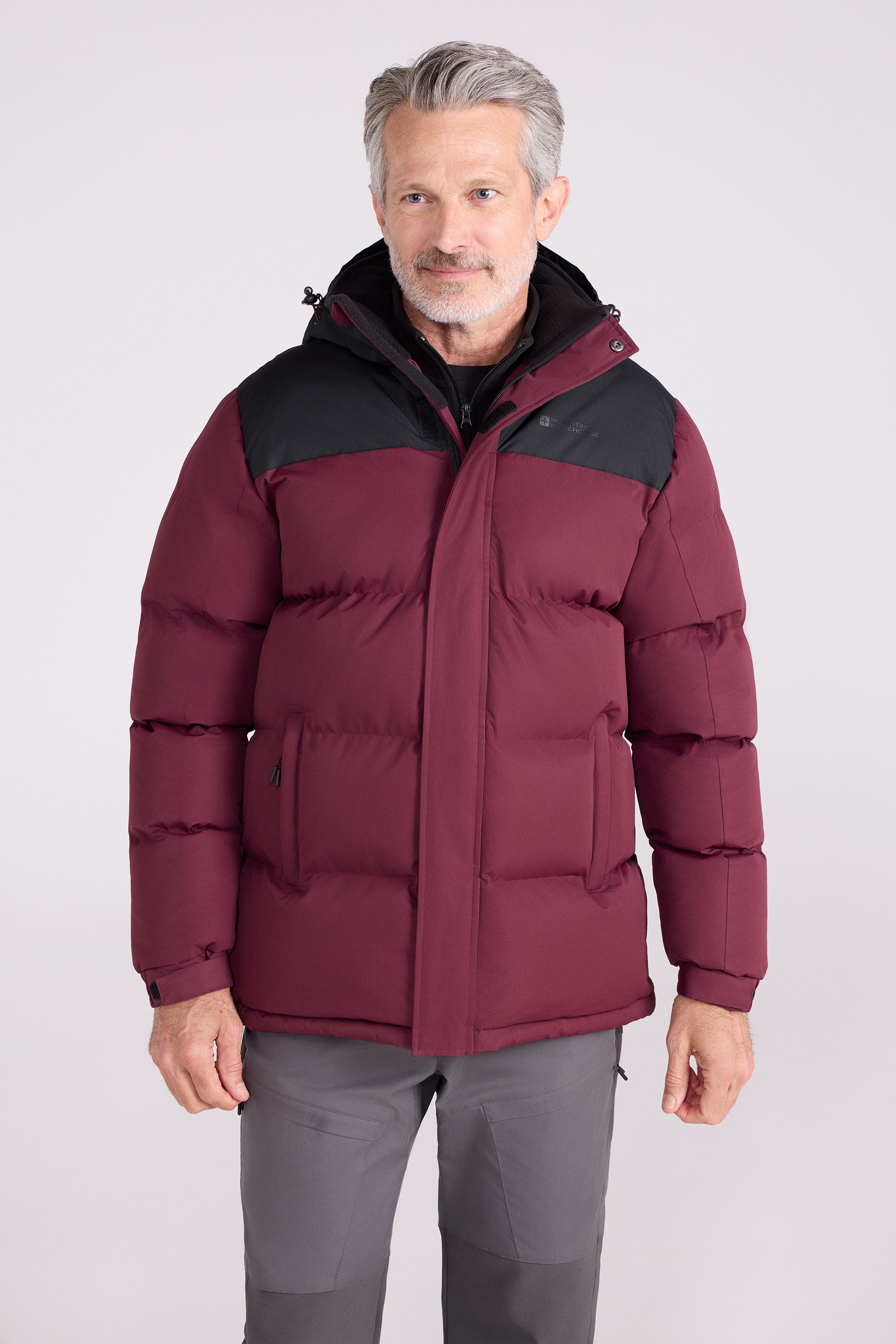 Snow Herren Winterjacke - Burgunderrot