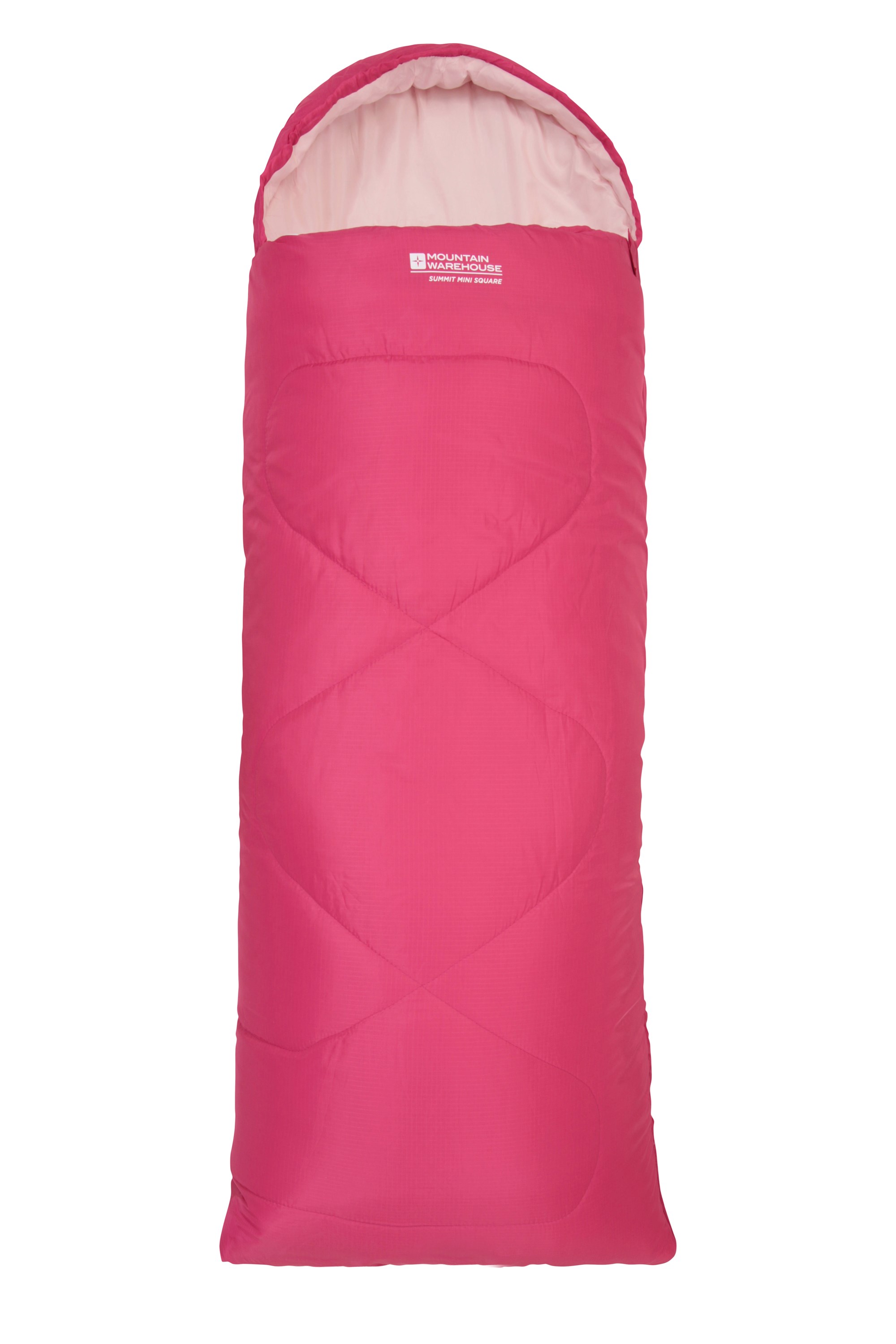 Summit Quadratischer Kinder-Schlafsack - Intensiv Pink