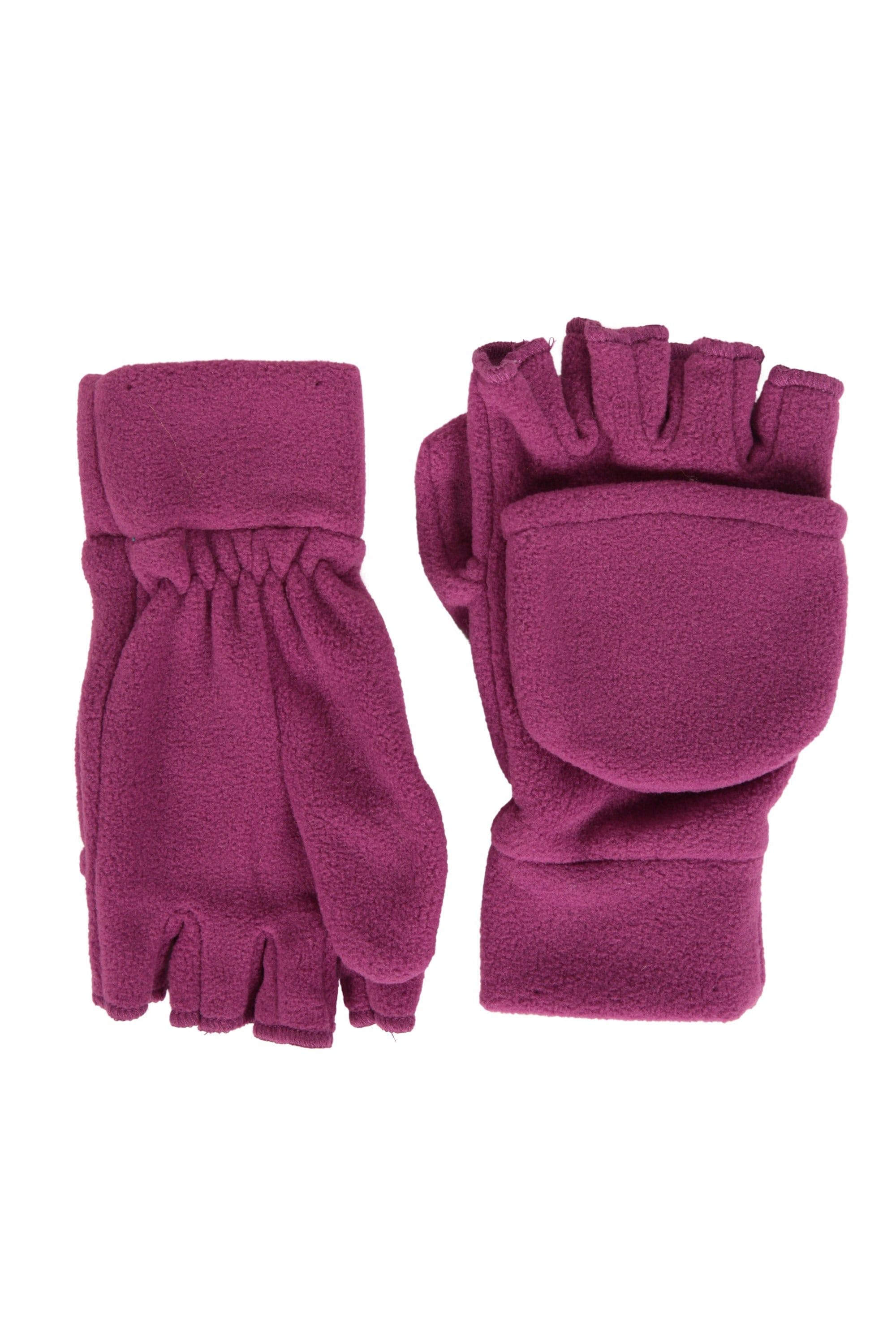 Fingerlose Kinder Fleece-Handschuhe - Rosa