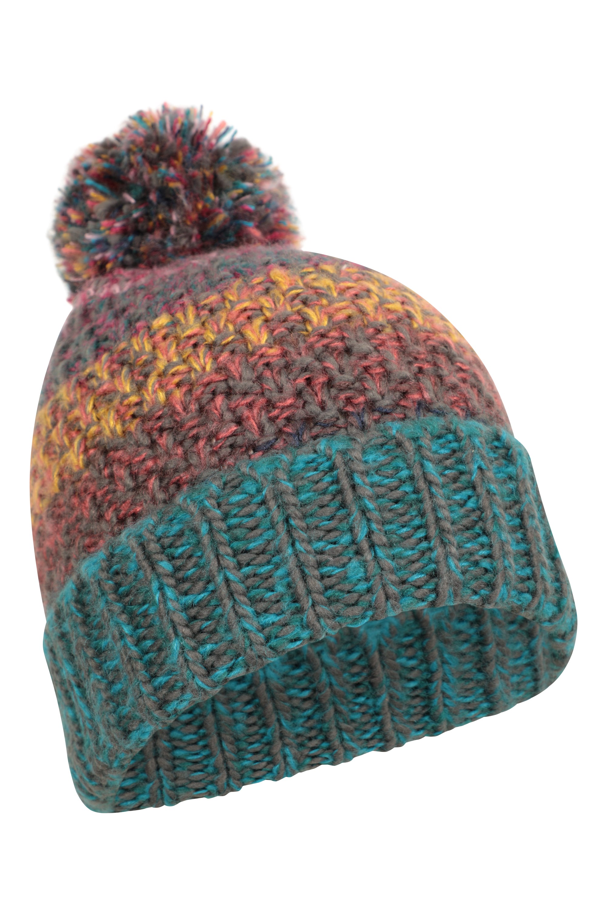 Multi-Colour Damen Wollmütze - Aquamarin