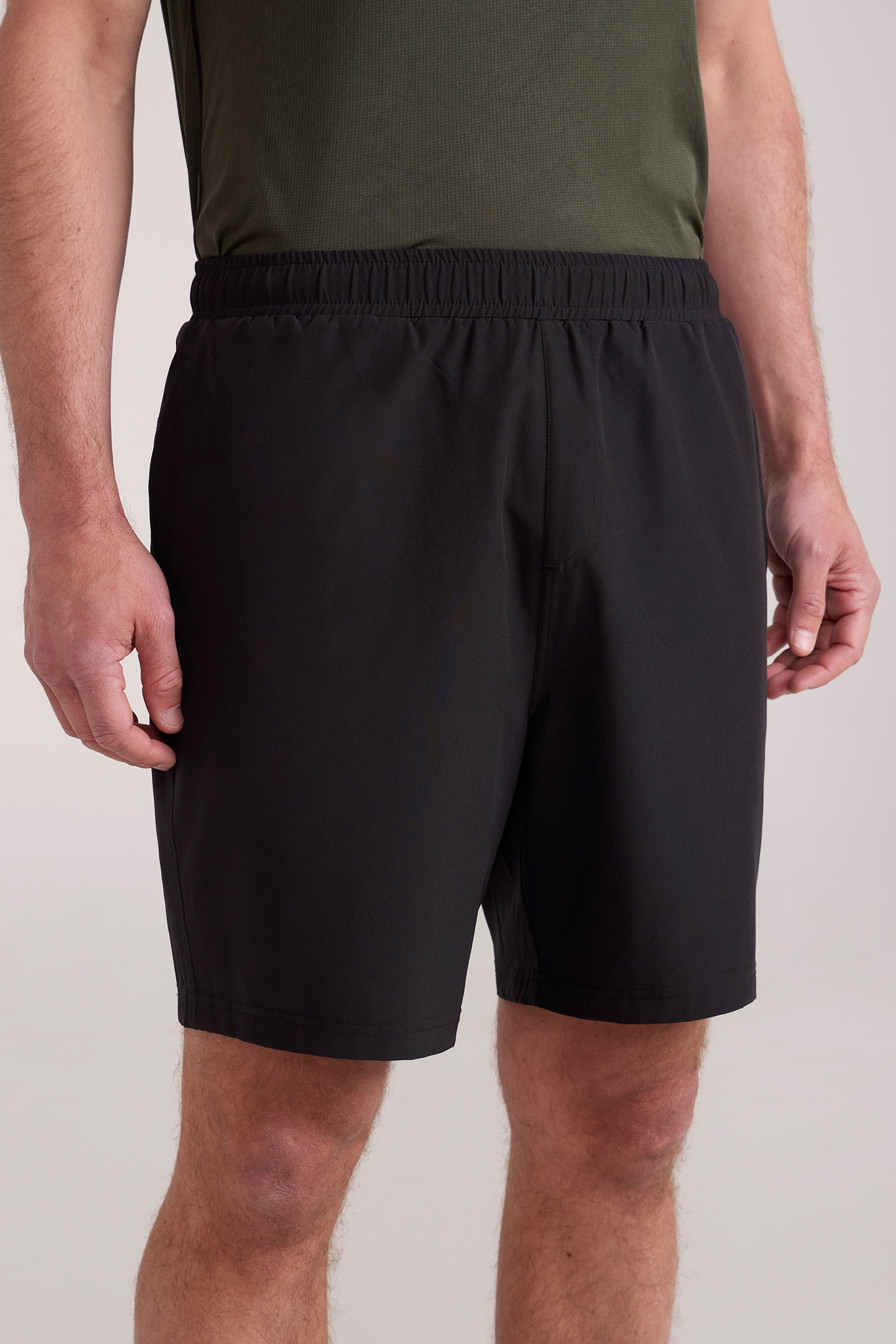 Seven Hurdle Herren Lauf-Shorts - Schwarz