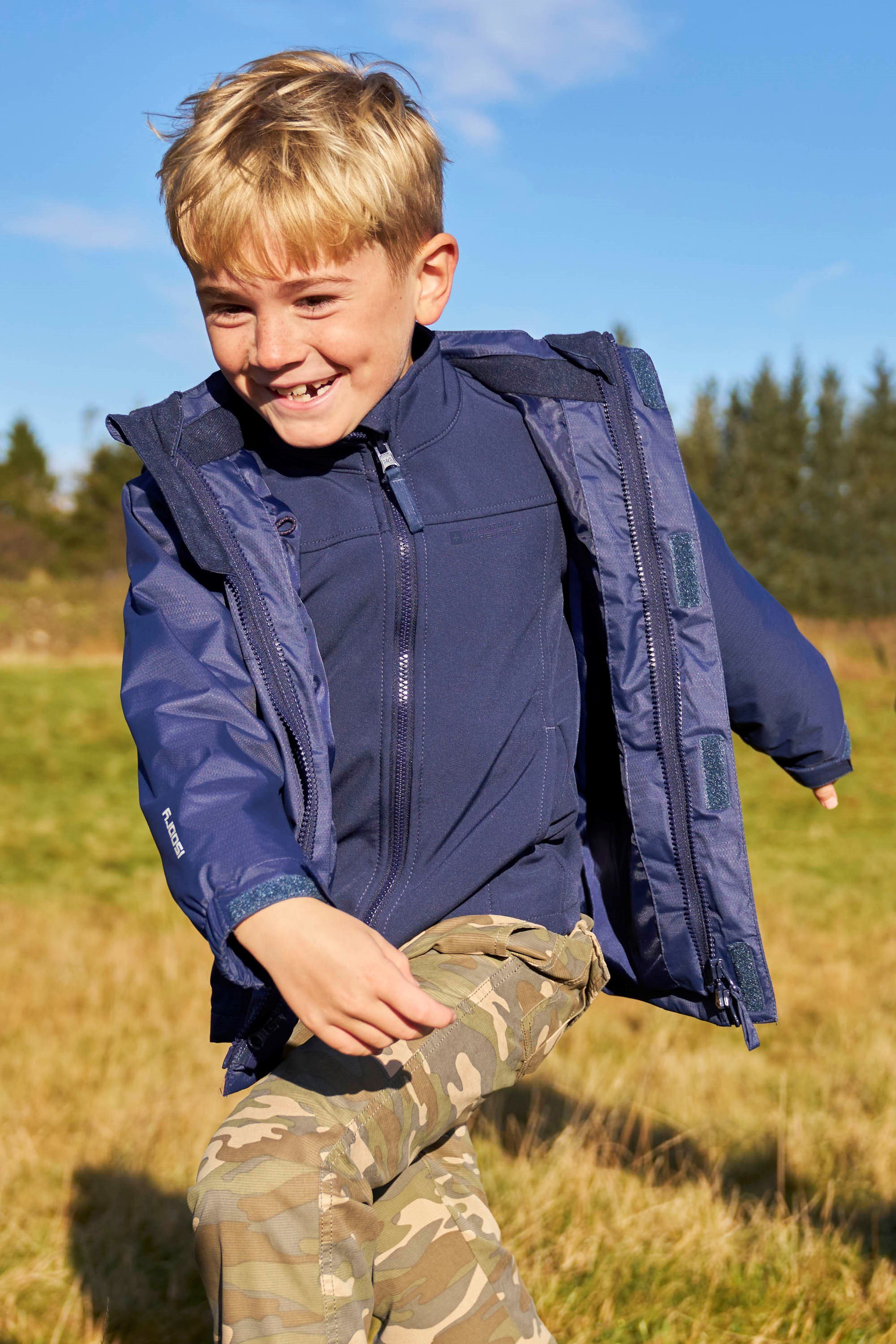 Bracken Extreme Kinder 3 in 1 Jacke - Marineblau
