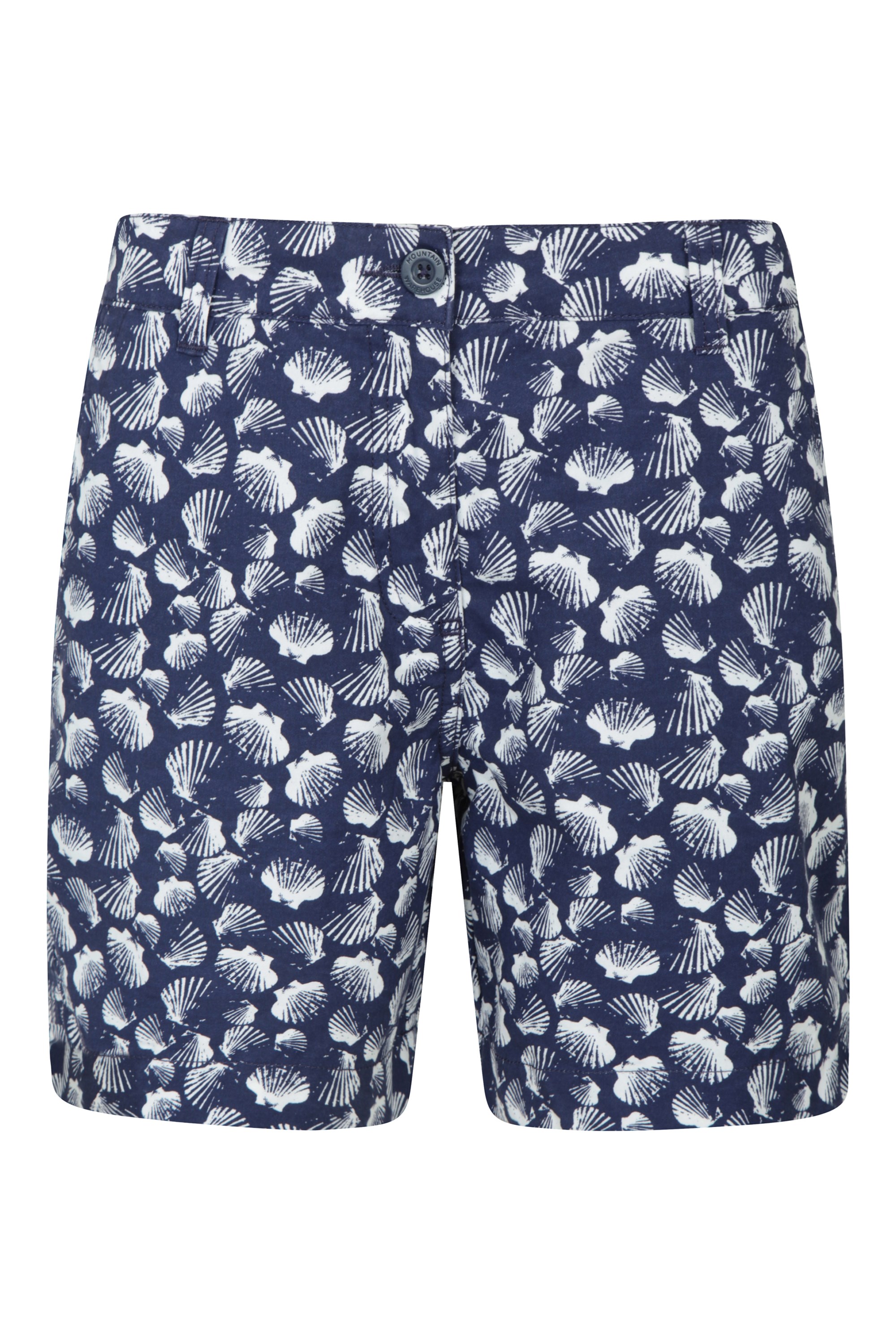 Lakeside II Gemusterte Damen-Shorts - Blau