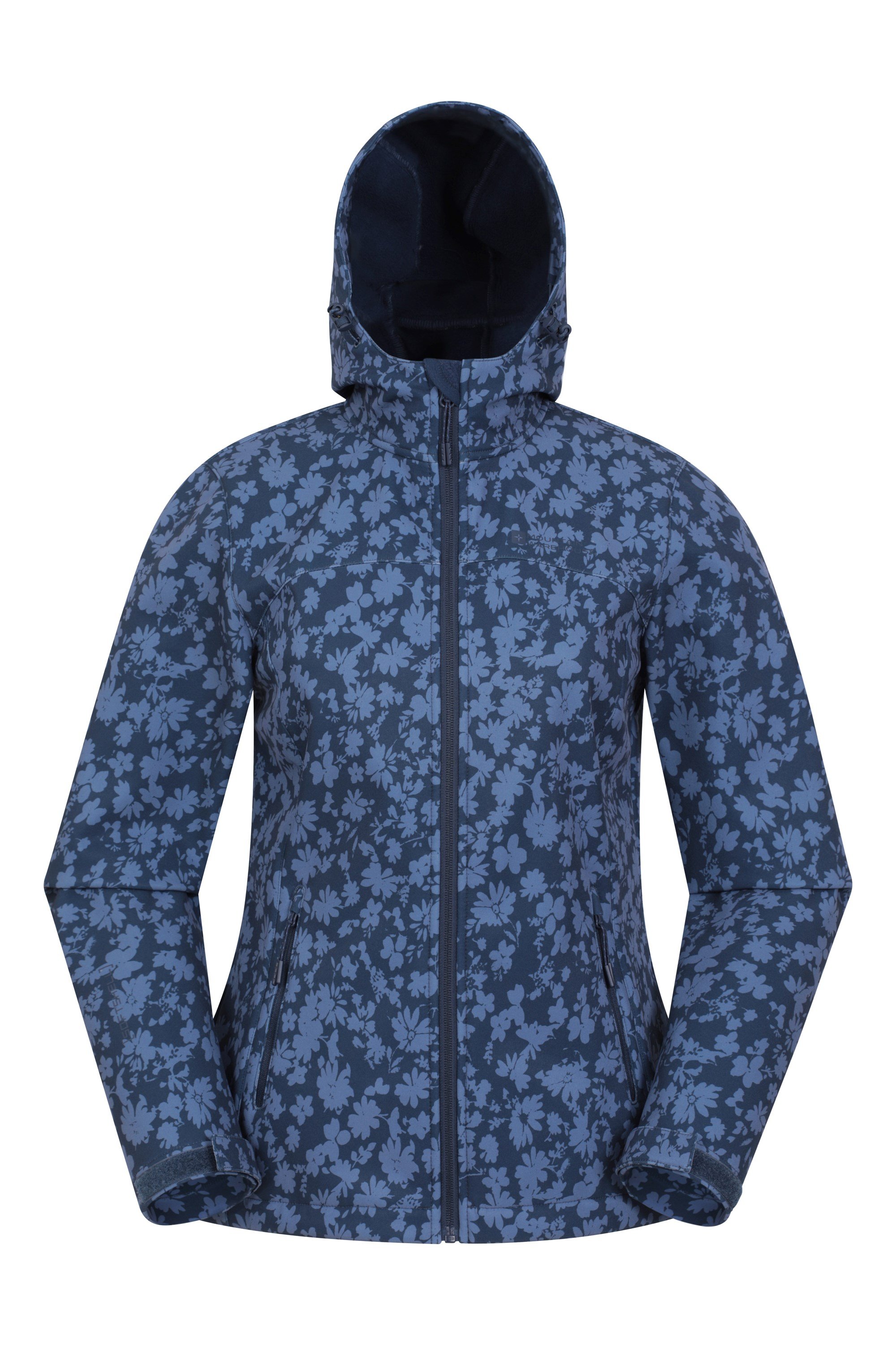 Exodus Gemusterte Damen Softshell-Jacke - Dark Blau