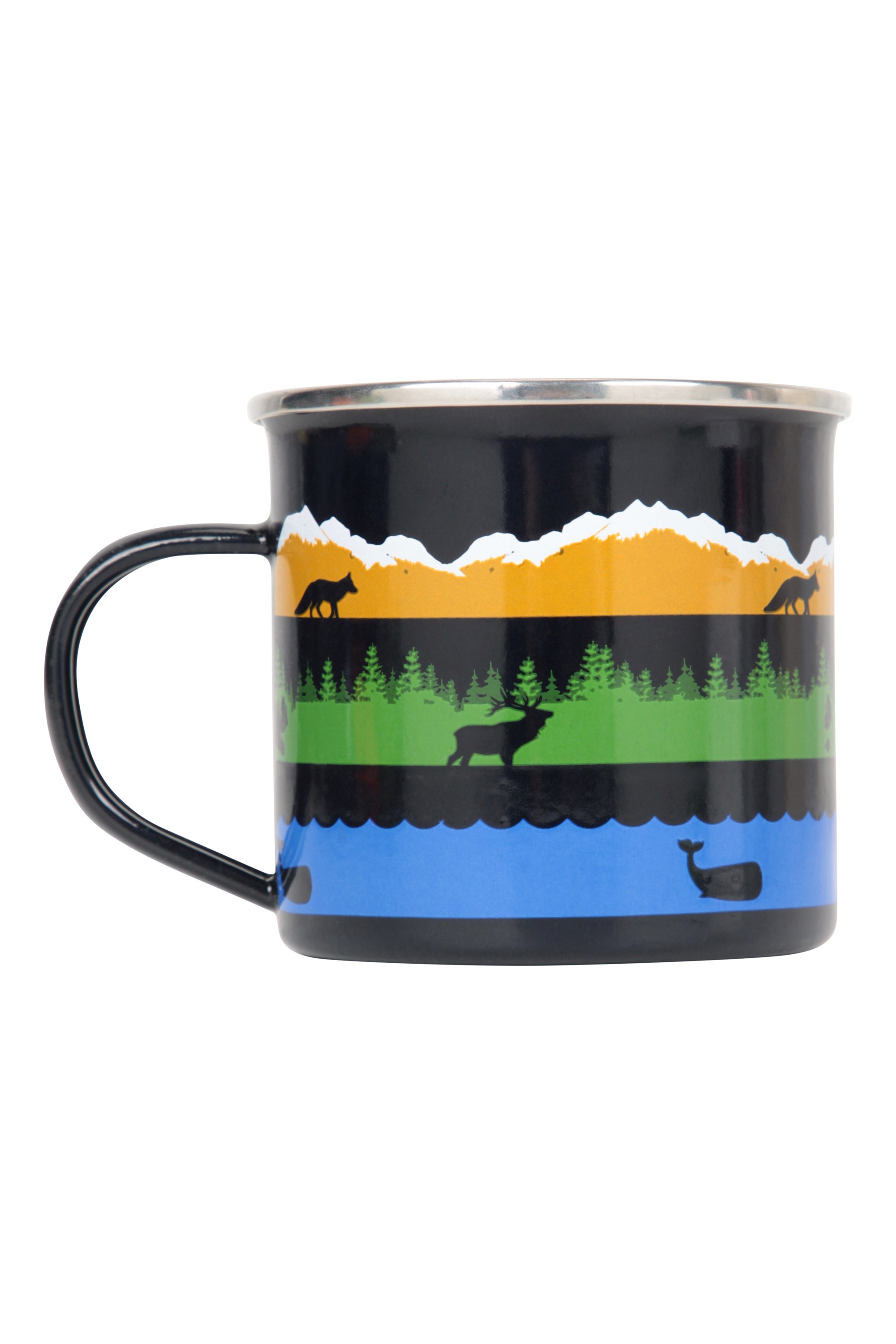 Wildlife - Emaille Tasse - Marineblau